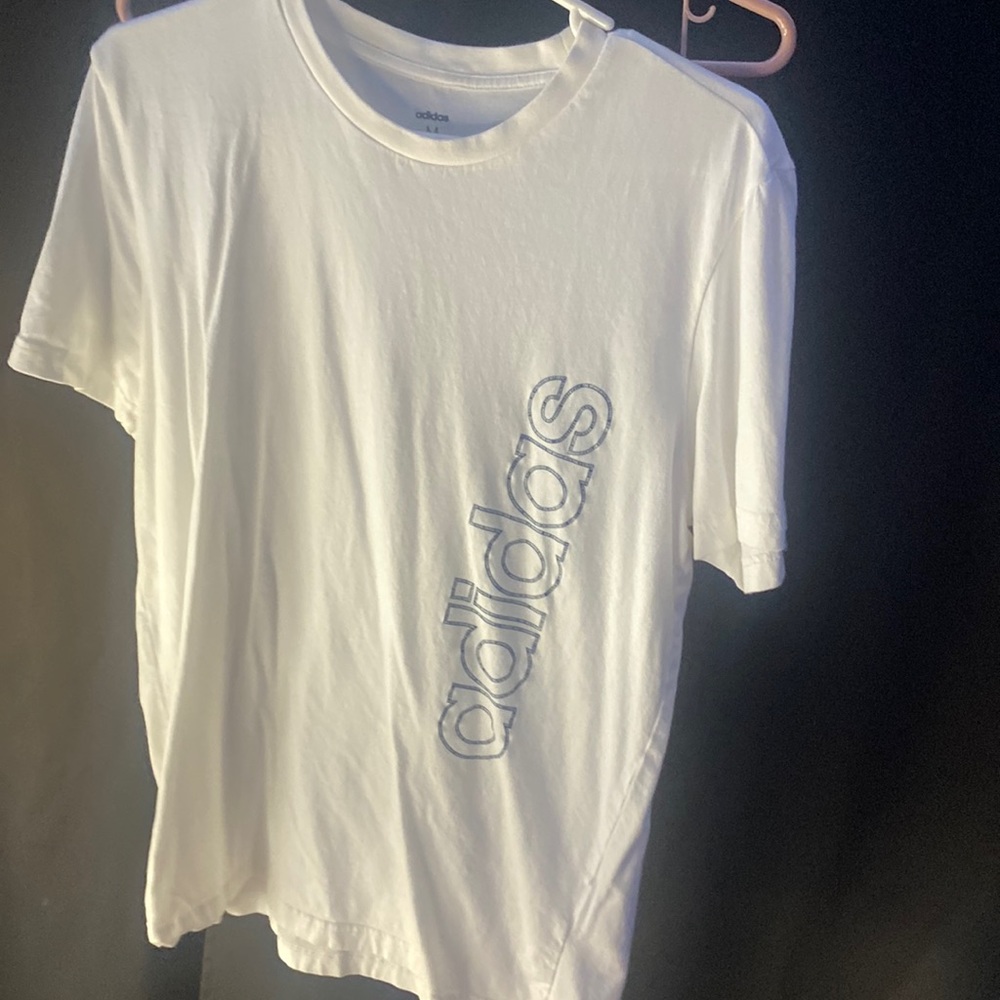 adidas white Tshirt